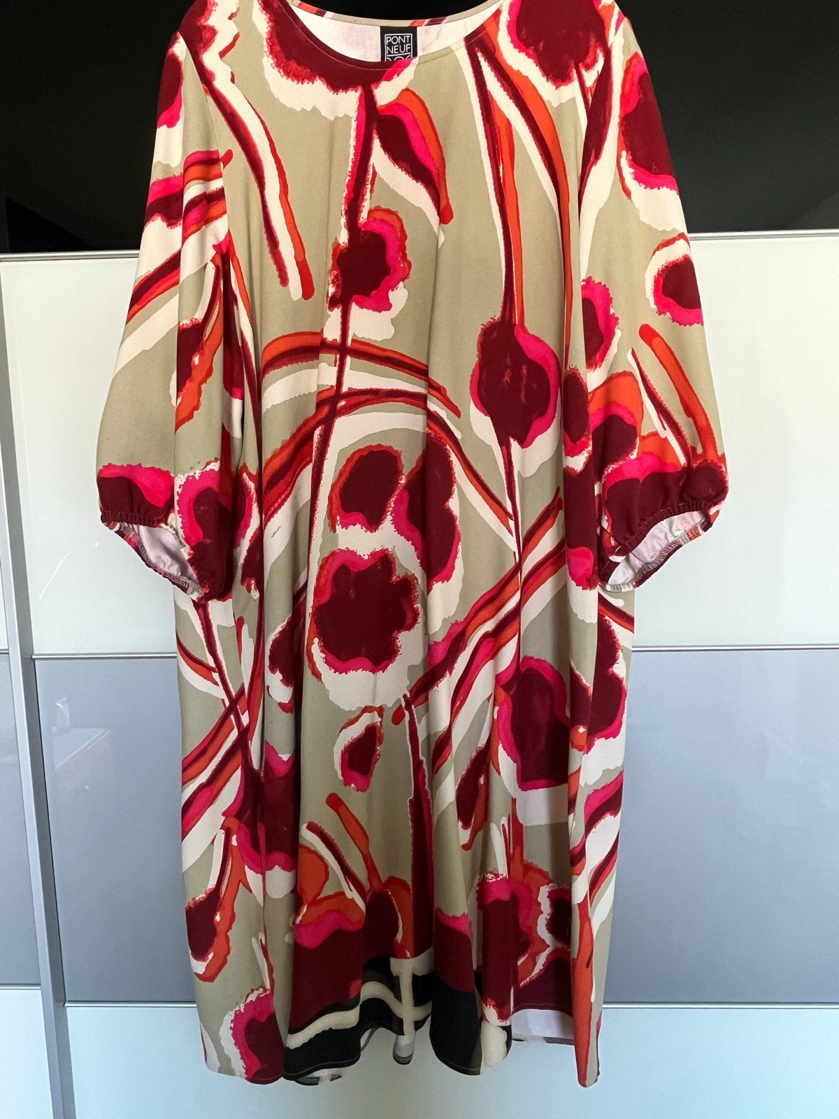 Jurk met bloemenprint van Pont Neuf, maat 52, Kleding | Dames, Ophalen of Verzenden, Zo goed als nieuw, Maat 46/48 (XL) of groter