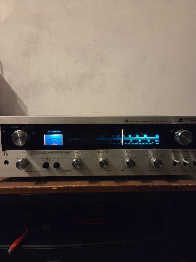 Toshiba SA-400 Receiver Vintage, Audio, Tv en Foto, Versterkers en Receivers, Zo goed als nieuw, Ophalen, Overige merken, Minder dan 60 watt