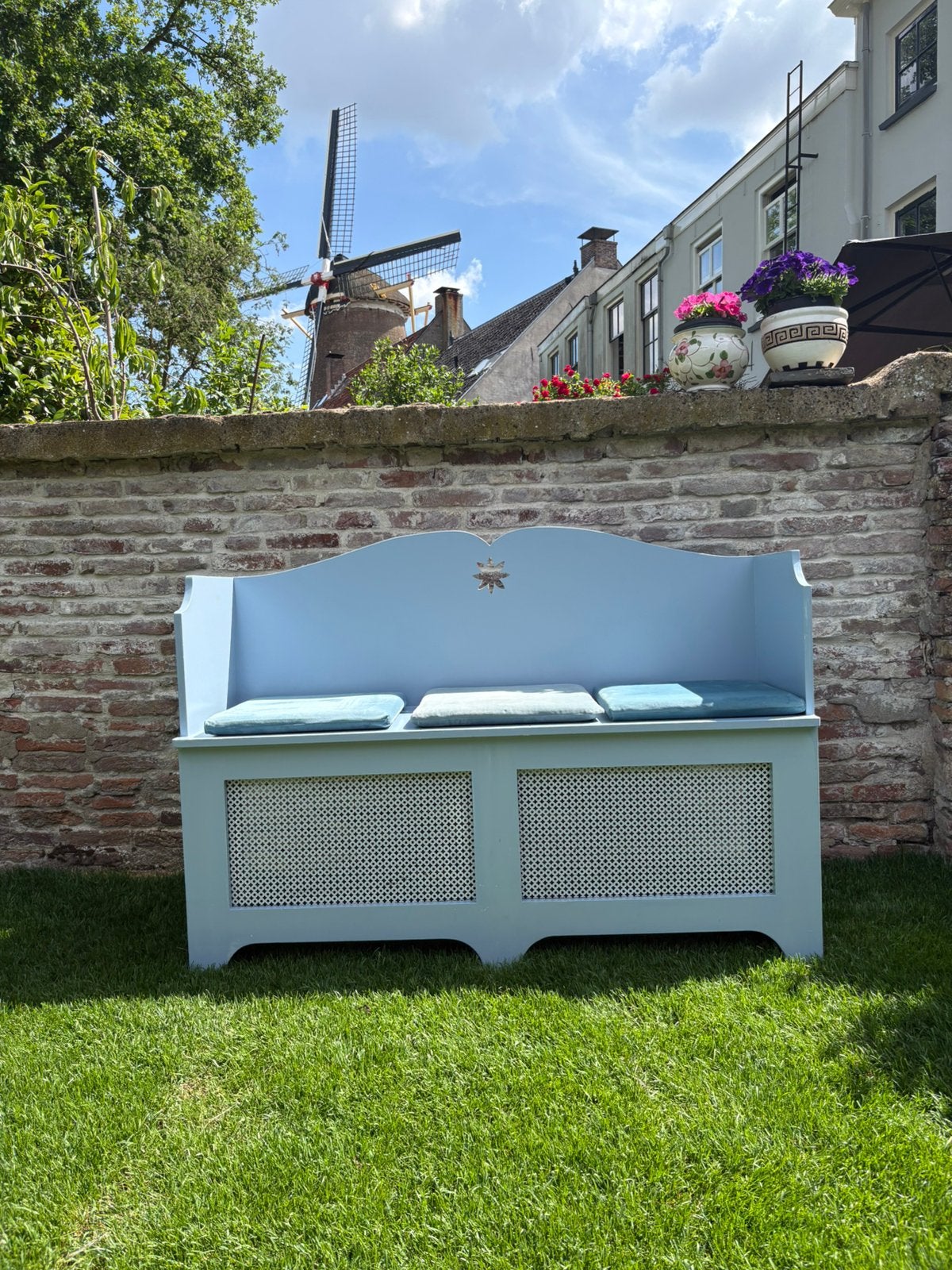 Mooi zitbankje, Huis en Inrichting, Ophalen, Zo goed als nieuw, 75 tot 100 cm