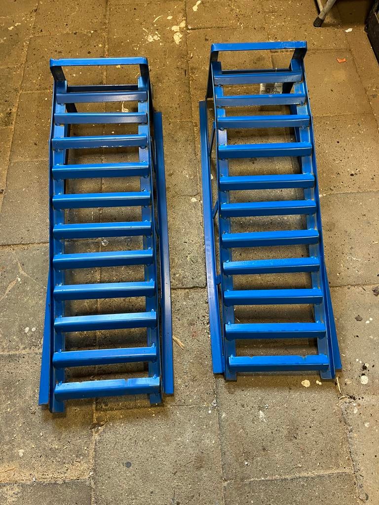 Extra brede oprijplaten - 1600 kg/paar, Ophalen, Gebruikt