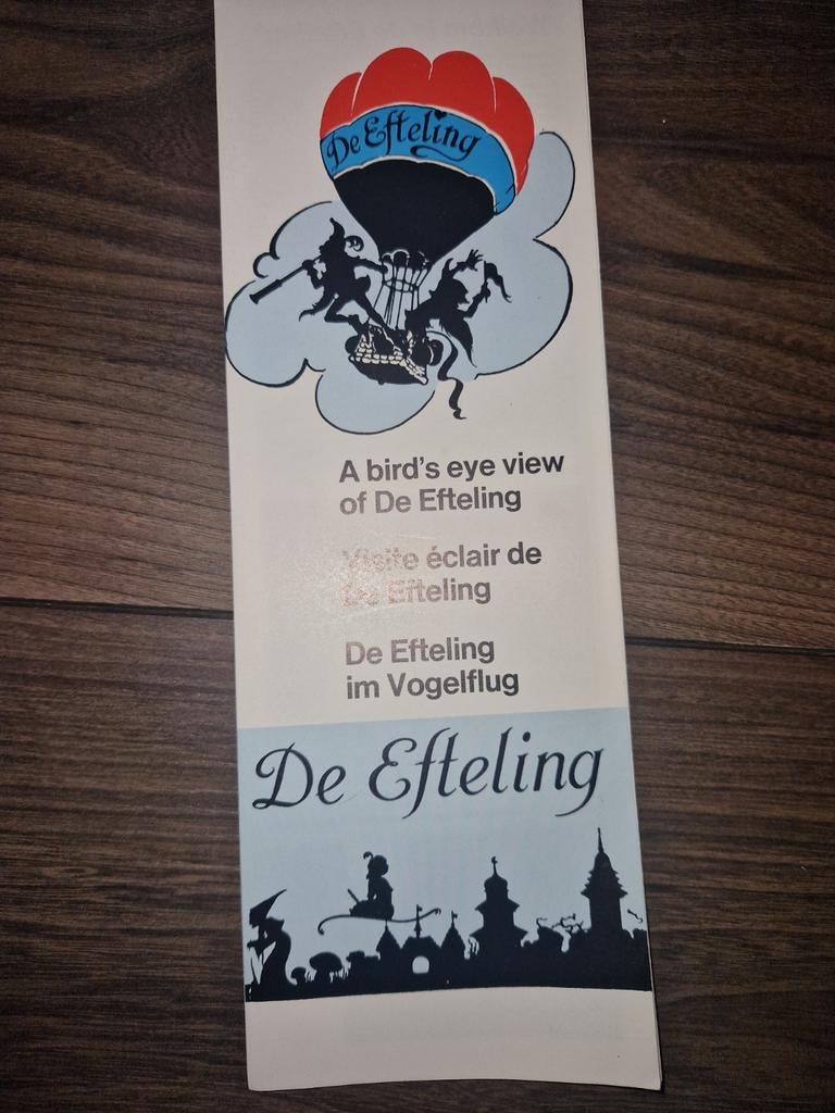Uitklap folder Efteling 1984, Verzamelen, Efteling, Ophalen of Verzenden, Zo goed als nieuw, Overige typen