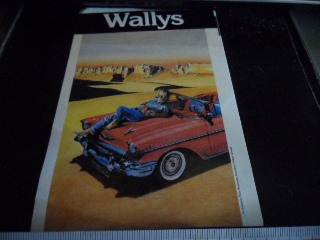 sticker Wallys  oldtimer, Ophalen, Zo goed als nieuw