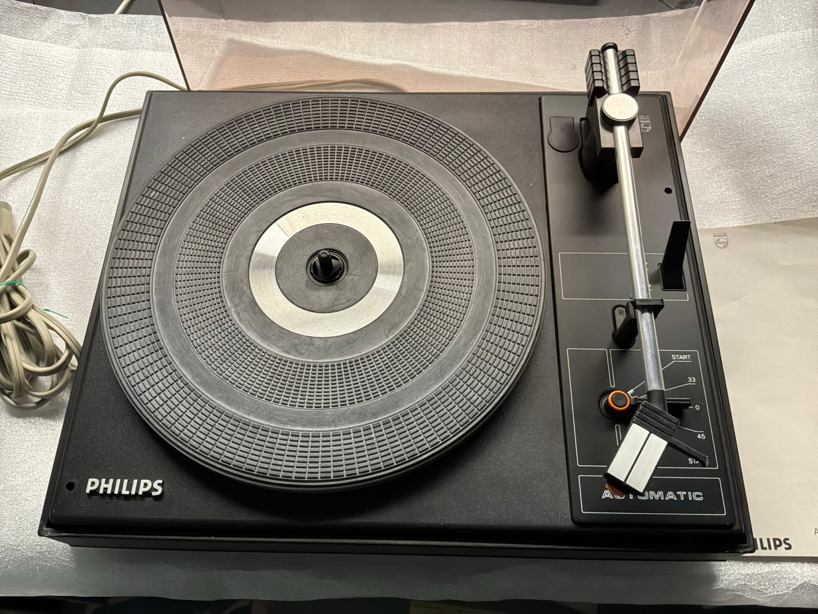 Philips AF 092 Platenspeler - Vintage Automatisch, Ophalen, Philips, Gebruikt, Automatisch