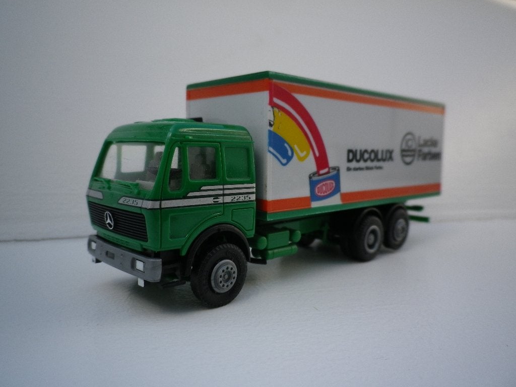 Herpa Mercedes NG Grossraum Ducolux, Ophalen of Verzenden, Zo goed als nieuw, Bus of Vrachtwagen, Herpa