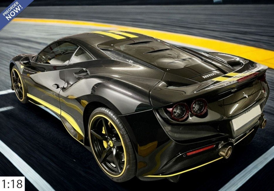 Ferrari F8 Tributo Zwart 1:18 P18171S BBR PRE-ORDER, Ophalen of Verzenden, Nieuw, Auto, Overige merken