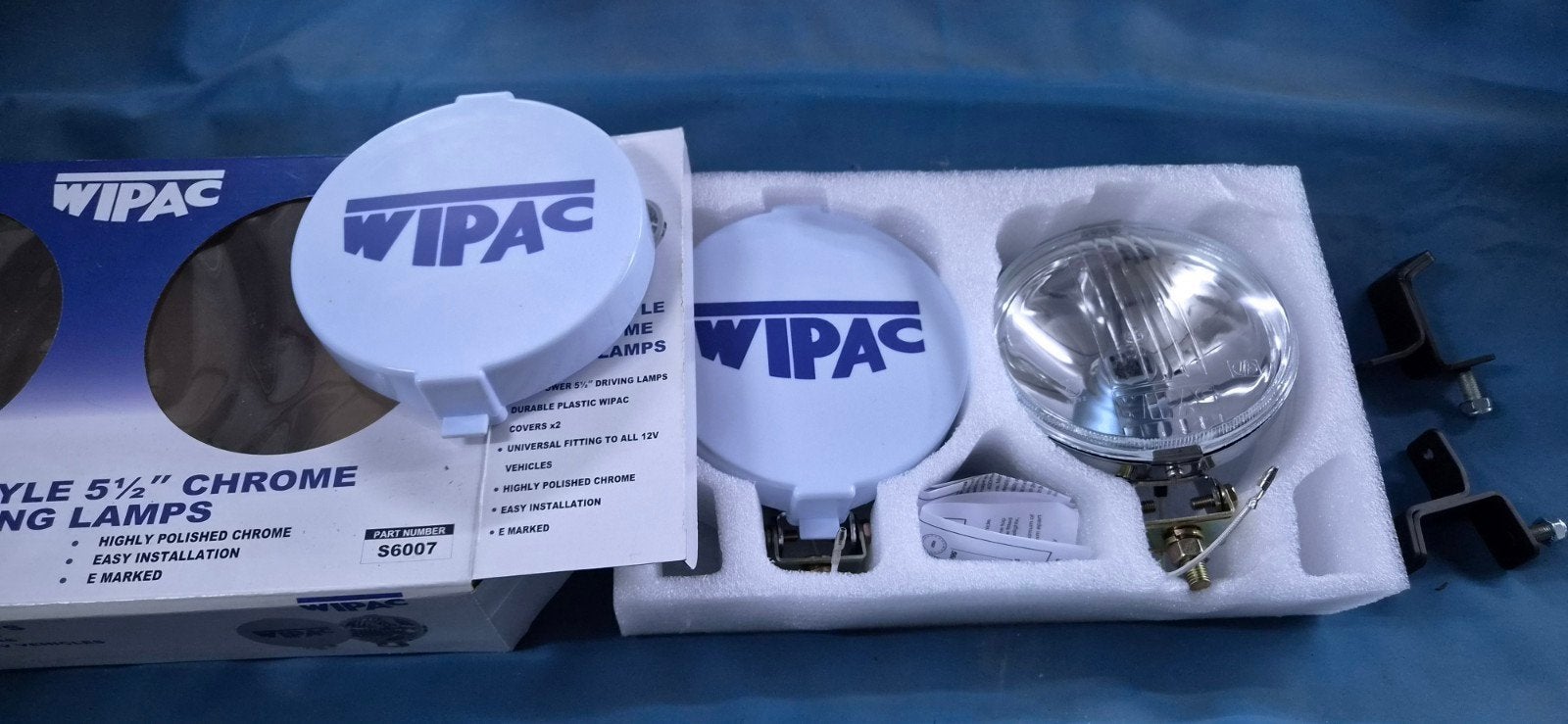 Classic mini WIPAC 5.5" Chrome Verstralers - Nieuw in Doos, Auto-onderdelen, Verlichting, Mini, Nieuw, Ophalen of Verzenden