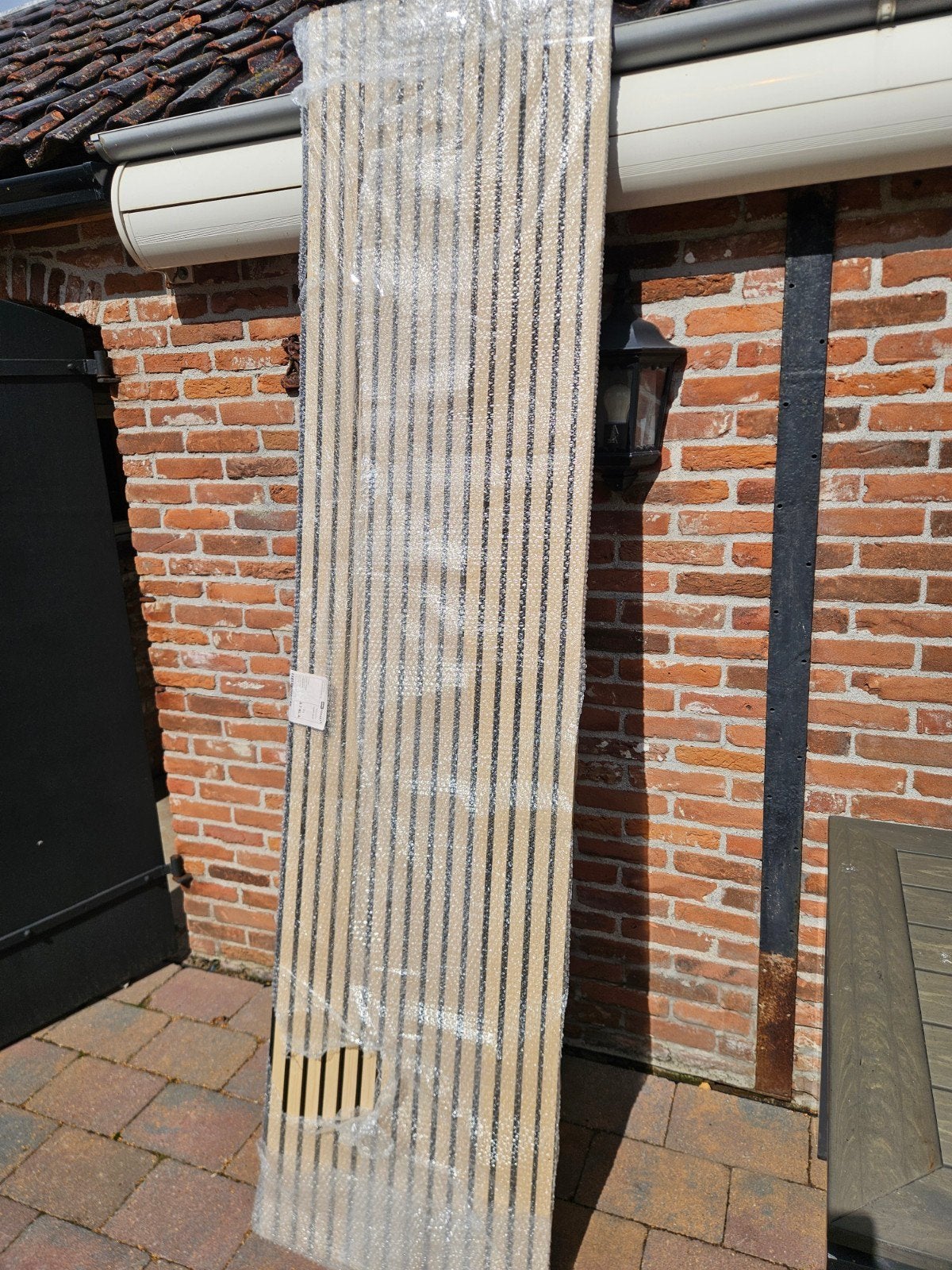 Nieuw Akupanel wandpaneel - Eikenhout en zwart vilt, Huis en Inrichting, Woonaccessoires | Wanddecoraties, Geluiddempend, Hout