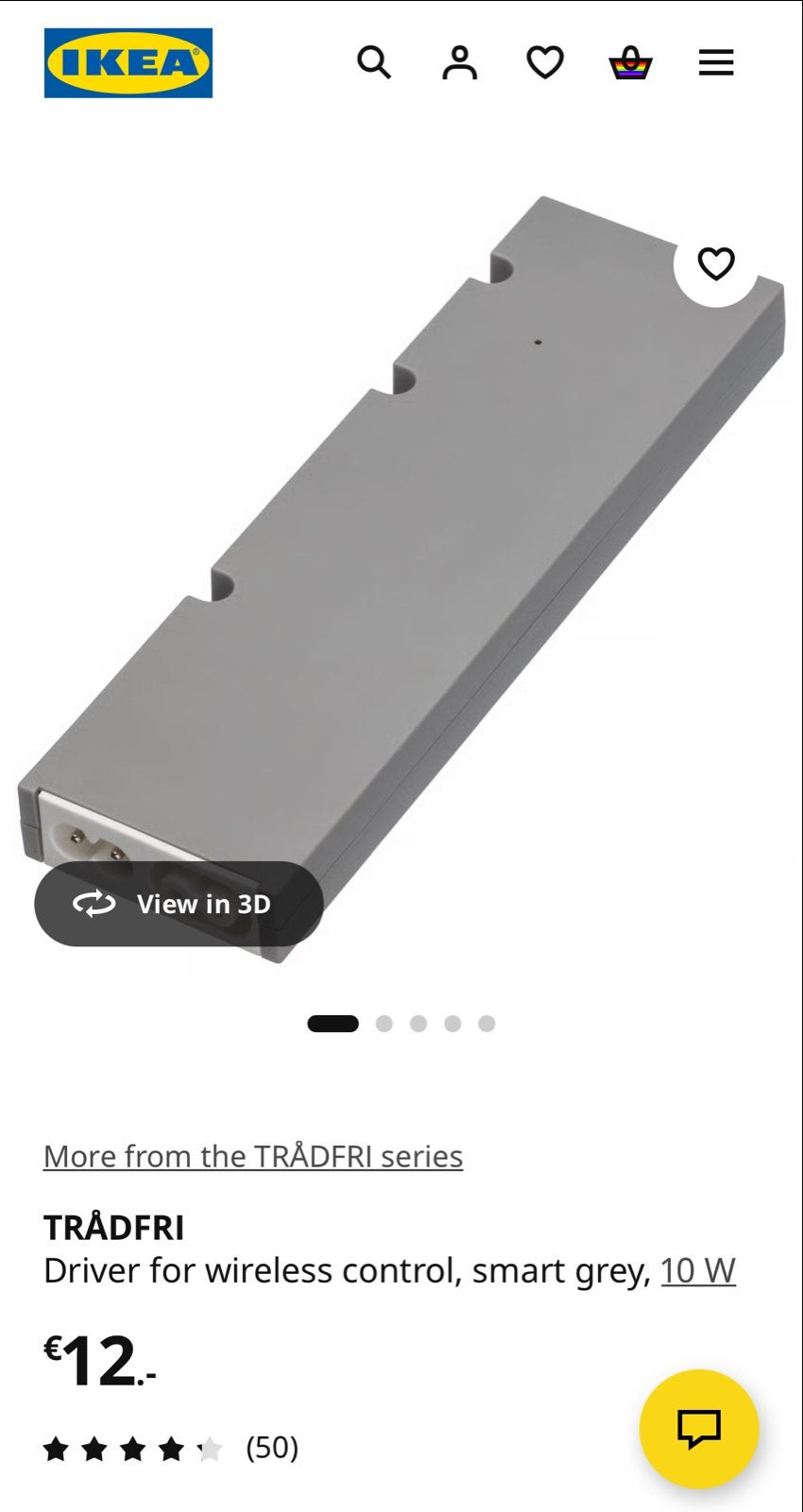 New IKEA TRÅDFRI Driver for wireless control 10W, Ophalen, Nieuw
