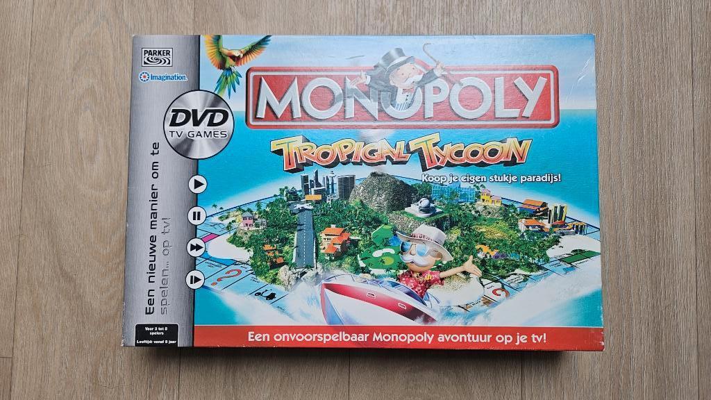 Monopoly Tropical Tycoon met DVD., Hobby en Vrije tijd, Gezelschapsspellen | Bordspellen, Ophalen of Verzenden, Parker