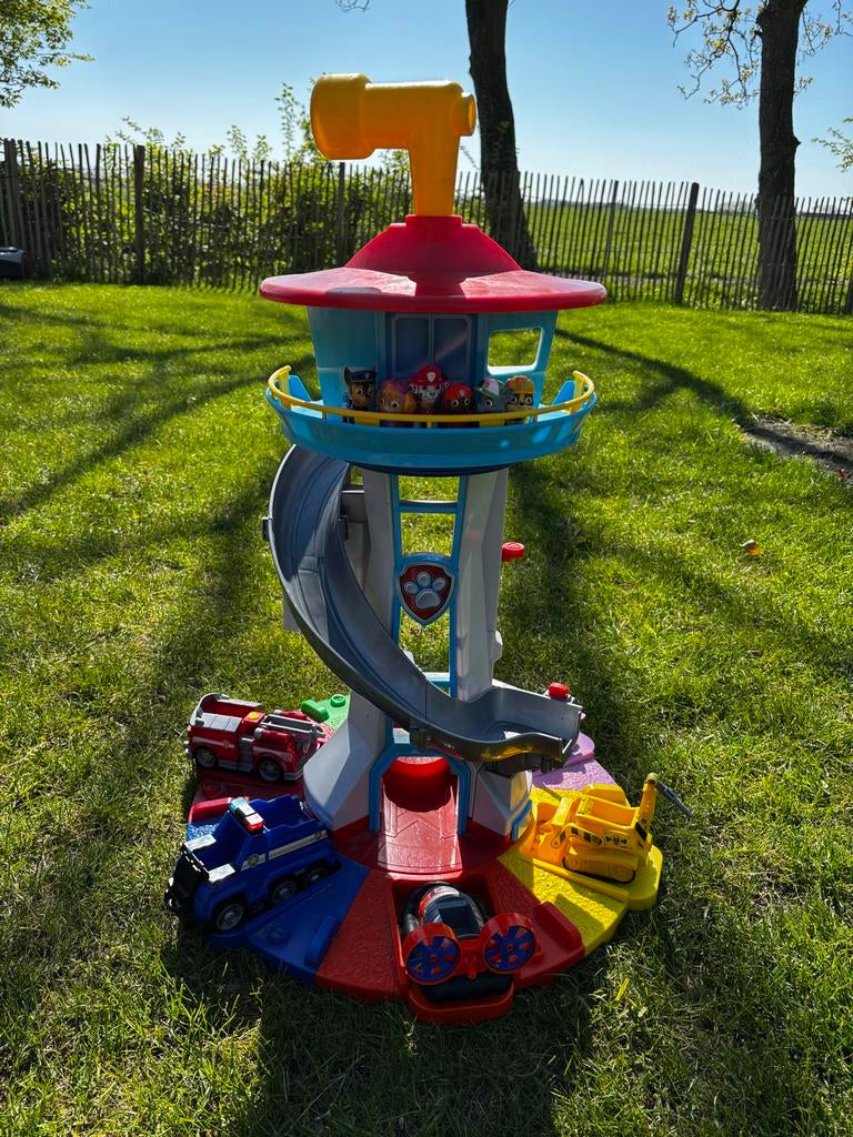 Paw Patrol Uitkijktoren XL incl. Voertuigen en Figuren, Kinderen en Baby's, Speelgoed | Actiefiguren, Ophalen, Gebruikt