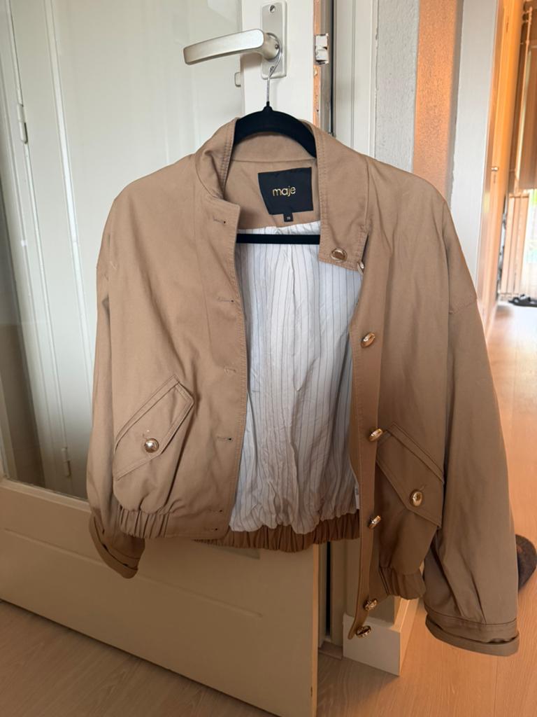 Maje dames set, Ophalen of Verzenden, Zo goed als nieuw, Maat 38/40 (M), Beige