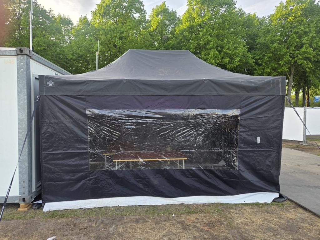 Grizzly East Up Go-UP40 tenten 4,5x 3 m brandvertragend, Ophalen, Gebruikt, Opvouwbaar, Partytent