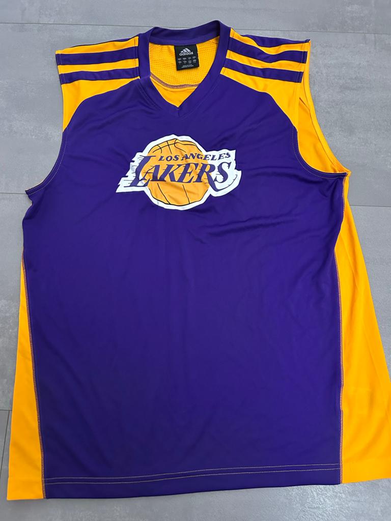Vintage Adidas Los Angeles Lakers NBA Training Jersey, Ophalen of Verzenden, Gebruikt