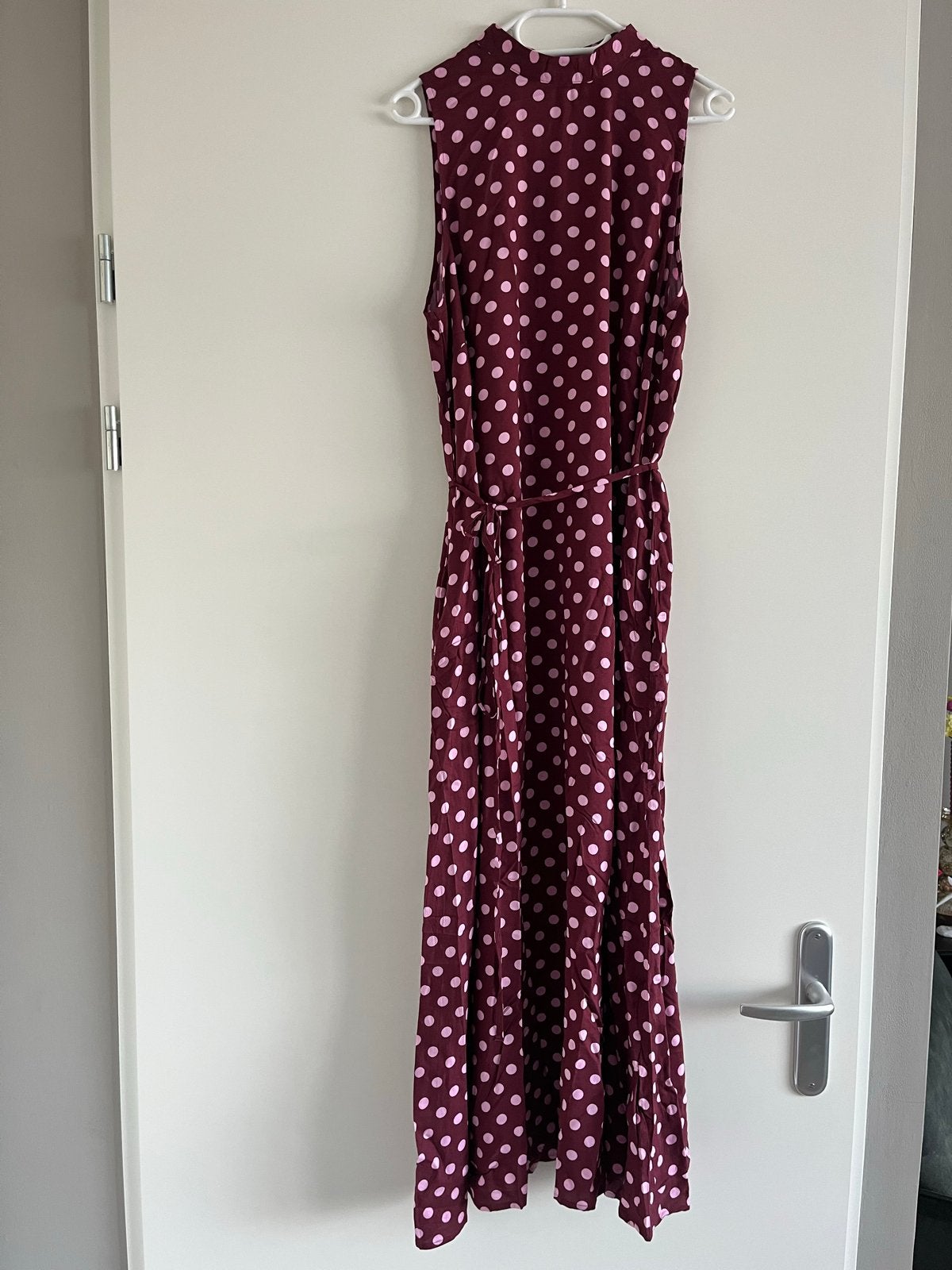 Nieuwe Bonprix Polkadot Jurk Wijnrood Roze Maat 46, Kleding | Dames, Verzenden, Nieuw, Maat 46/48 (XL) of groter, Rood