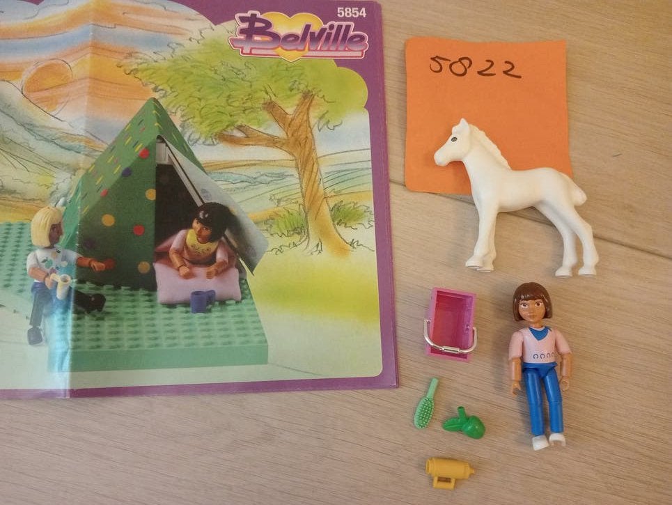 lego belville 5854-5822 pony tracking tent paard Manege, Kinderen en Baby's, Speelgoed | Duplo en Lego, Overige thema's, Lego
