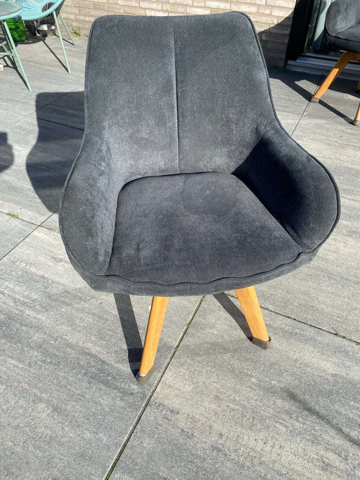 Eetkamerstoelen, 4 stuks, Ophalen, Gebruikt, Hout, Vier