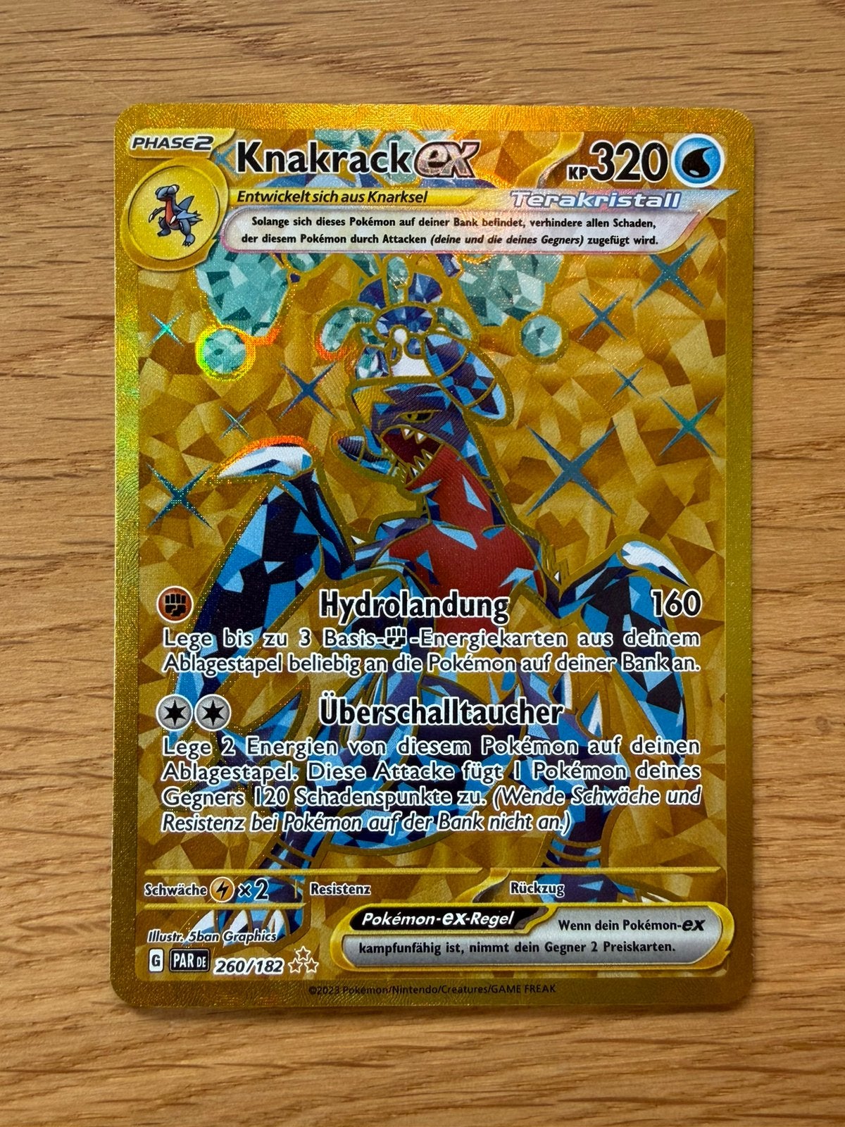 Knarkrack ex Terakristall Pokémon kaart, Ophalen of Verzenden, Zo goed als nieuw, Losse kaart
