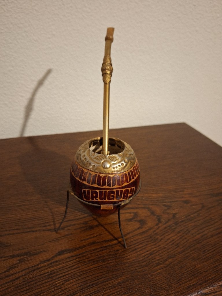 Yerba beker met Bombilla, traditioneel, Zuid Amerikaans, Ophalen of Verzenden