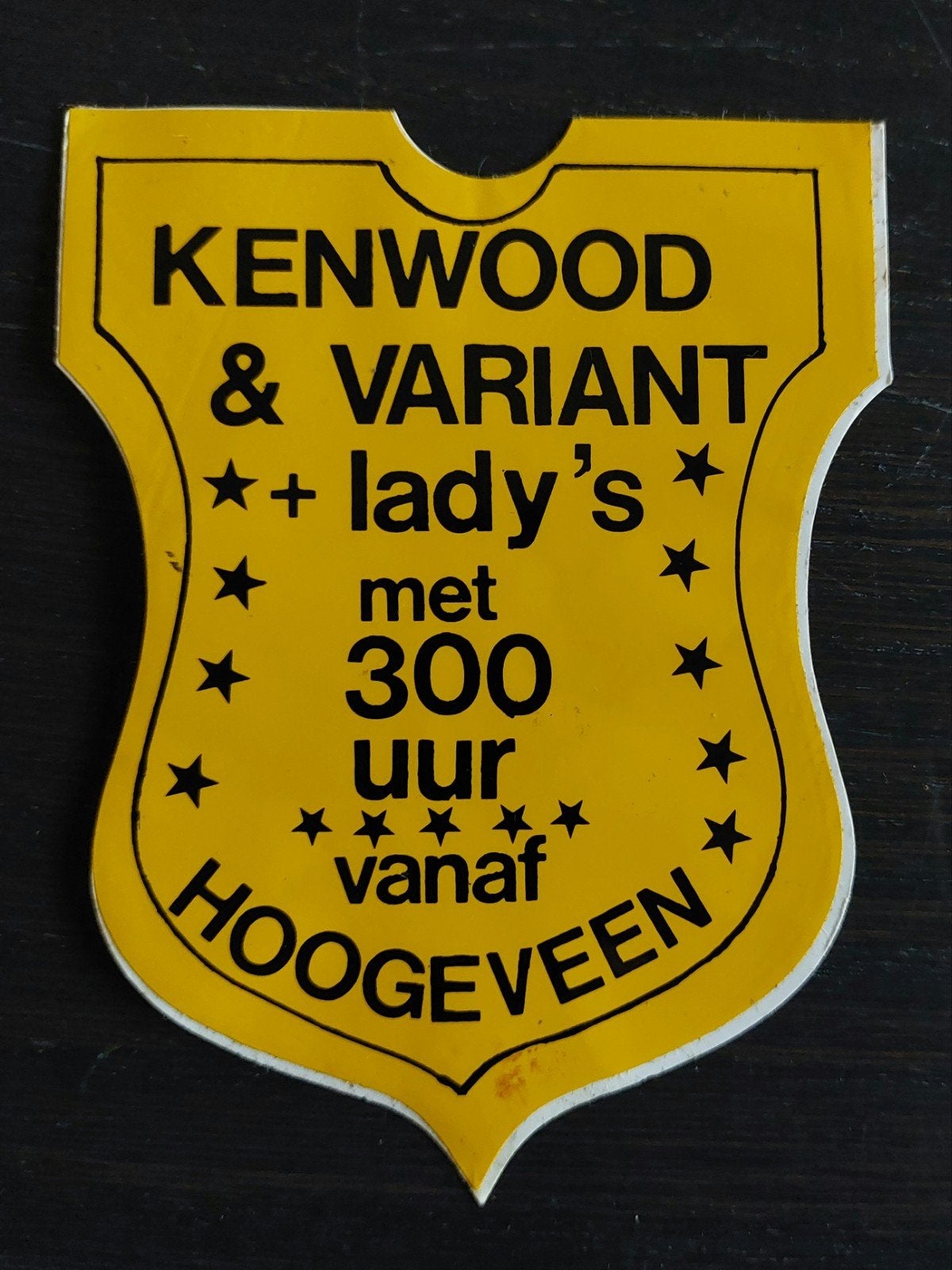 Sticker Kenwood & Variant Hoogeveen zendamateur piraat, Ophalen of Verzenden