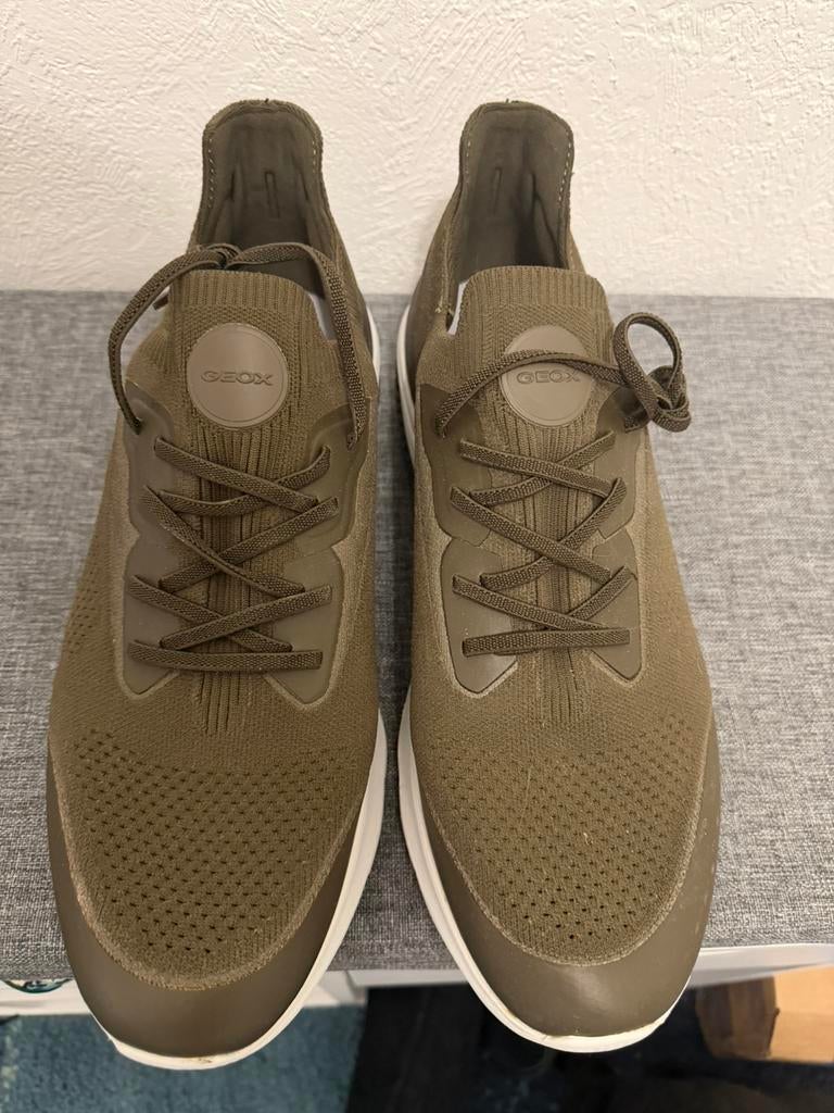 Geox maat 43 ongedragen heren schoen, Ophalen of Verzenden, Zo goed als nieuw, Groen, Sneakers of Gympen