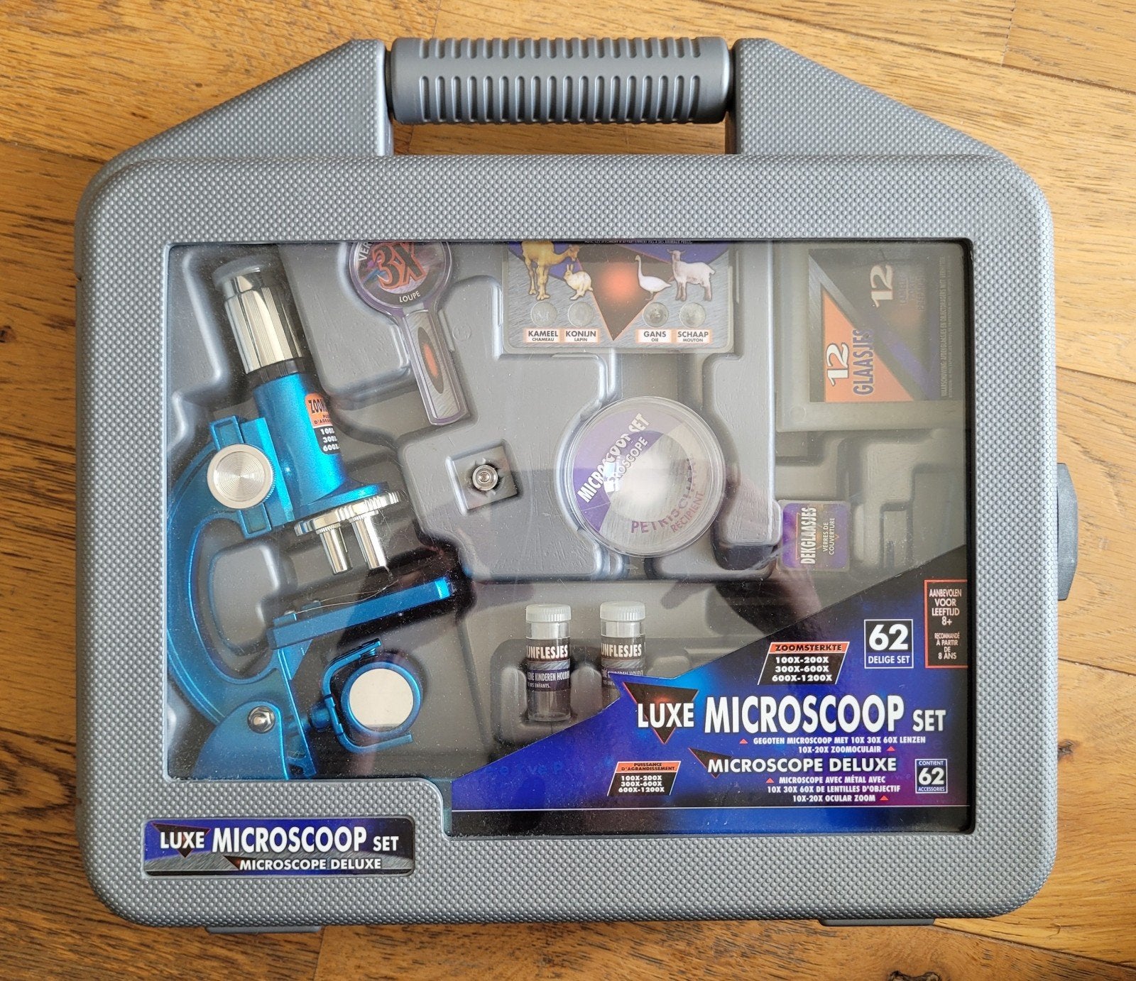 Luxe Microscoop Set - Zo goed als nieuw, Audio, Tv en Foto, Ophalen, Zo goed als nieuw, 1000x of meer, Biologische microscoop