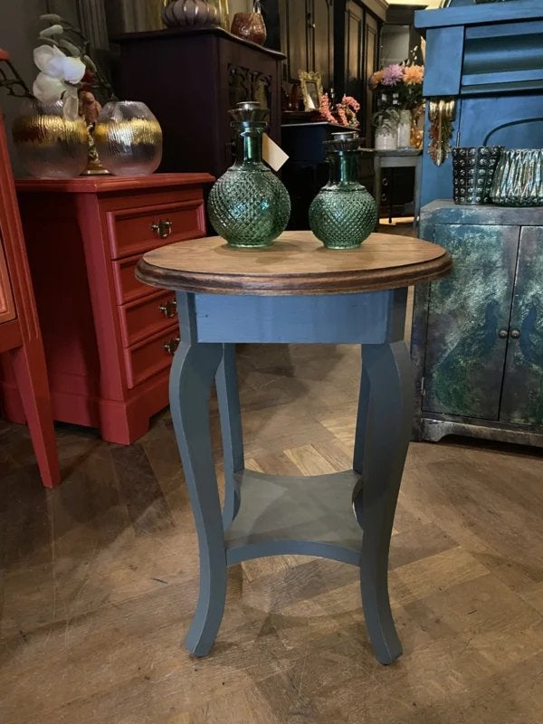 Vintage plantentafel, bijzettafel, klein tafeltje tafel VdlM, Antiek en Kunst, Ophalen
