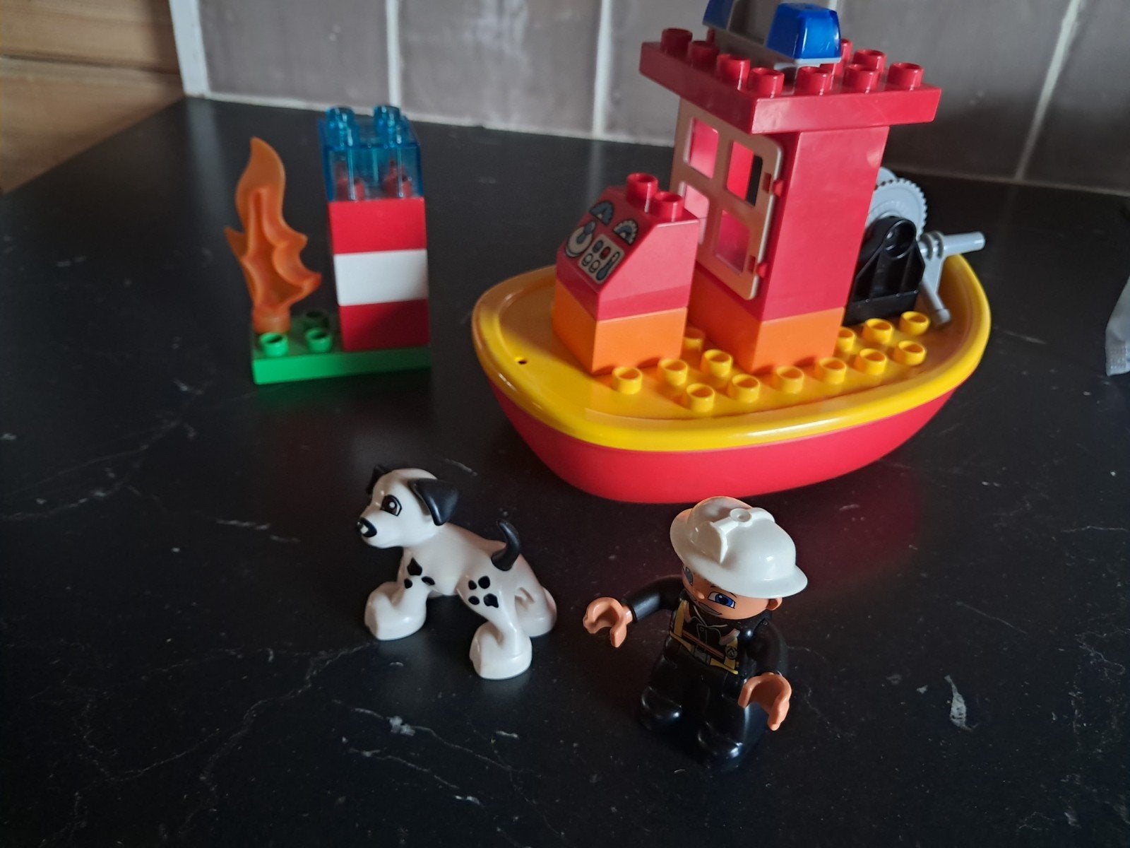 duplo Brandweerboot 10591, Ophalen of Verzenden, Zo goed als nieuw, Duplo