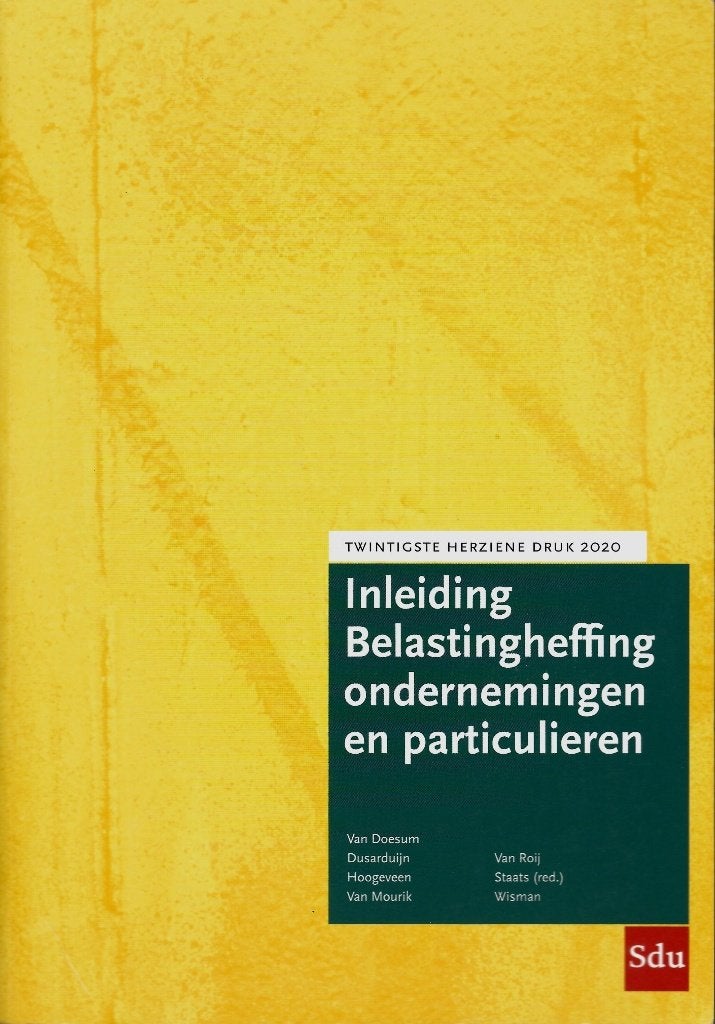 Inleiding belastingheffing ondernemingen en particulieren, Ophalen of Verzenden, Beta, Nieuw, HBO