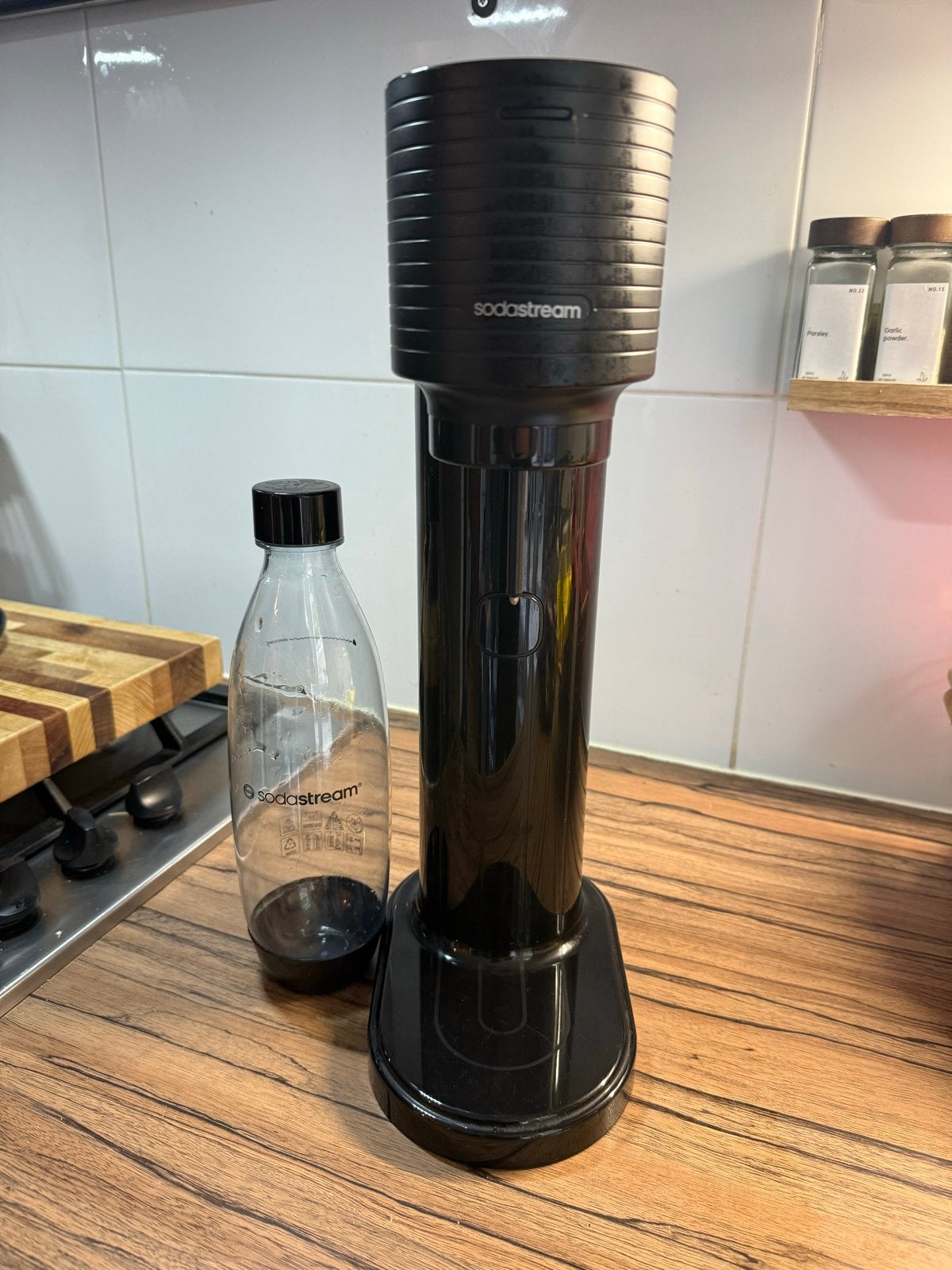 Sodastream bruiswatermaker met fles, Ophalen of Verzenden, Gebruikt