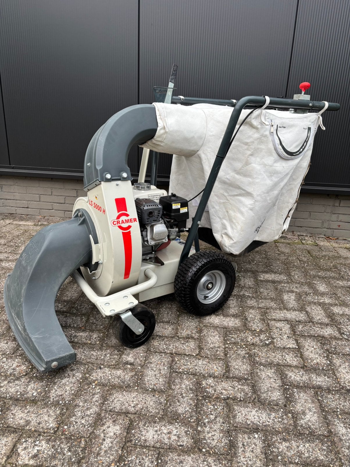 Cramer LS 5000 H Bladzuiger/ Afvalzuiger- Nieuwstaat, Ophalen of Verzenden, Zo goed als nieuw, Benzine, Met opvangzak