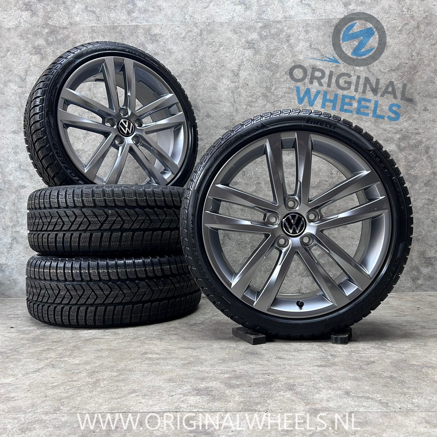 18 inch originele Salvador velgen + winterbanden VW Golf, 18 inch, Gebruikt, -, -