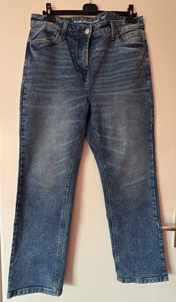 MS mode loose straight leg jeans maat 44, Zo goed als nieuw, MS Mode, W33 - W36 (confectie 42/44), Verzenden