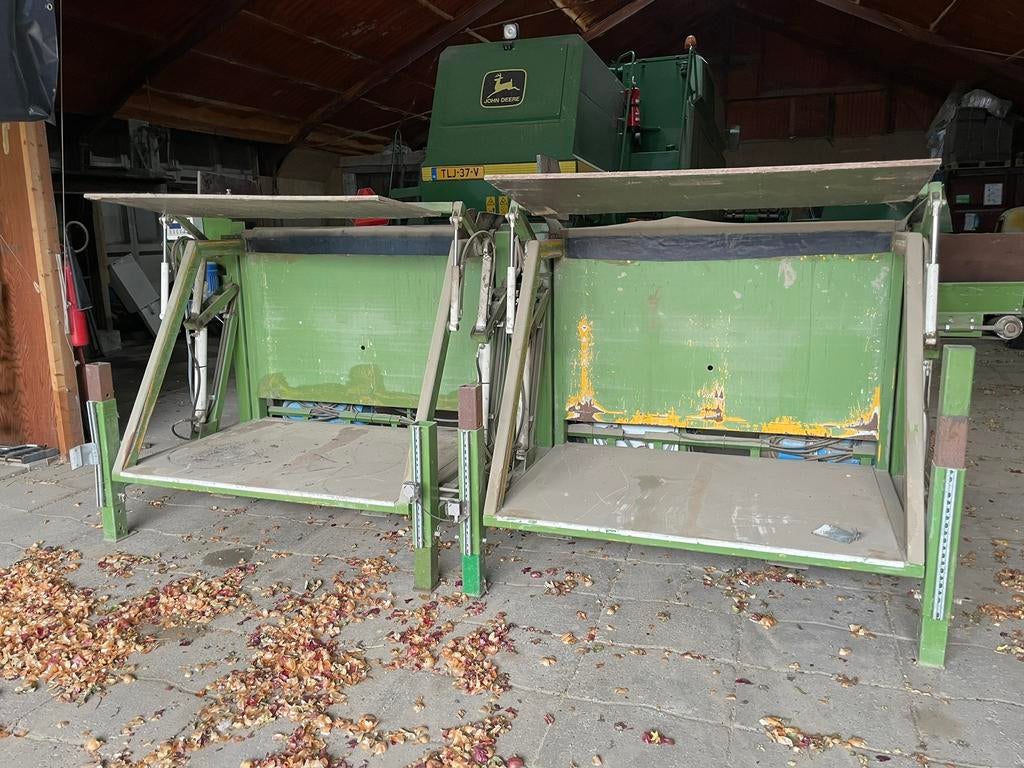 Vol automatische kistenkantelaar, Ophalen, Akkerbouw, Aardappeltechniek