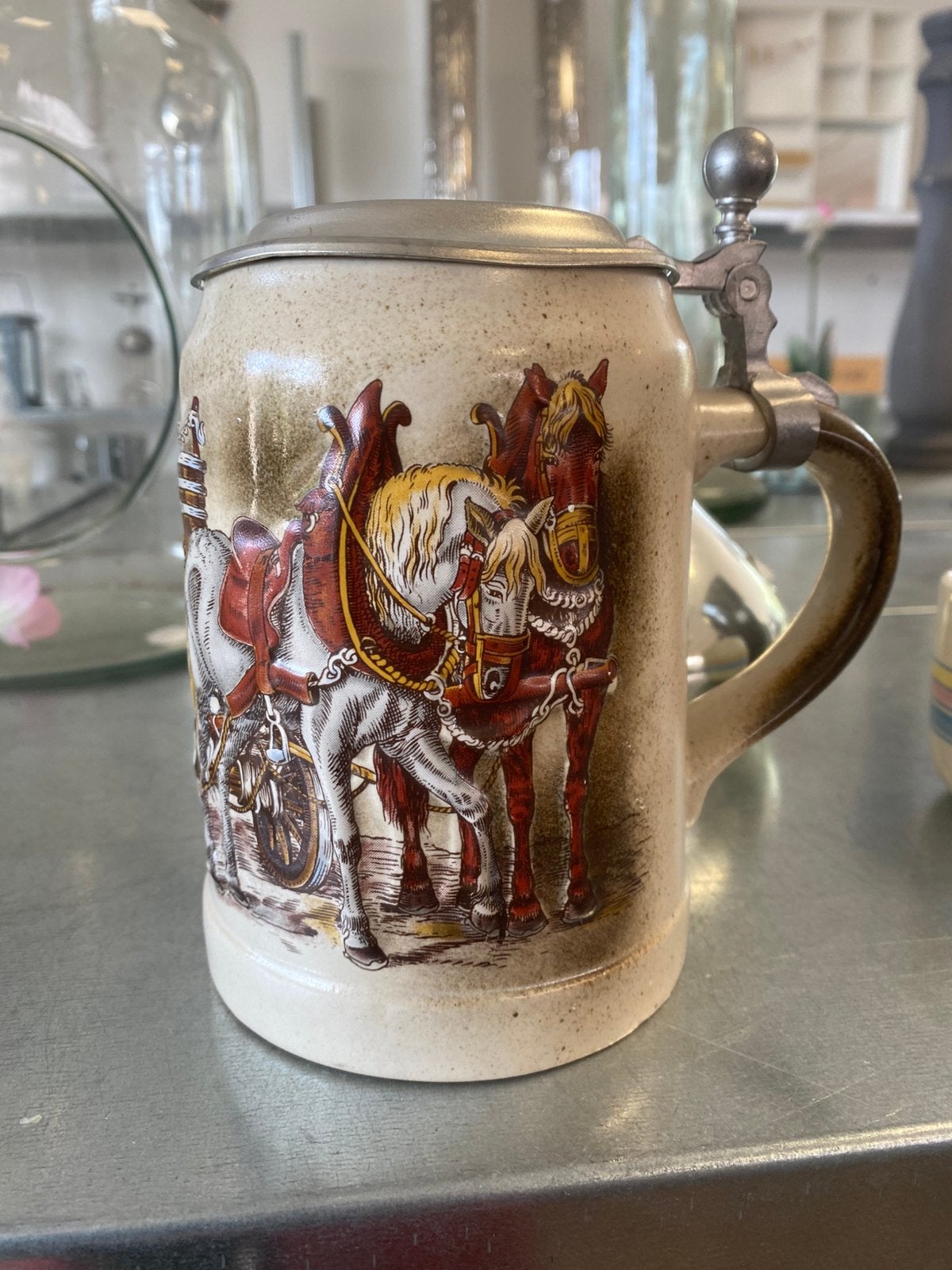 West Germany bierpul, Ophalen of Verzenden, Zo goed als nieuw, Bierglas