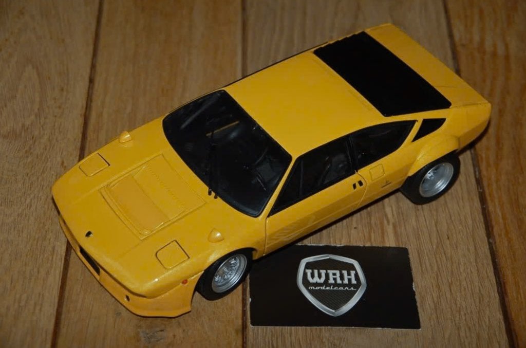 LAMBORGHINI URRACO yellow Kyosho no box 1:18 WRH, Verzenden, Zo goed als nieuw, Auto, Kyosho