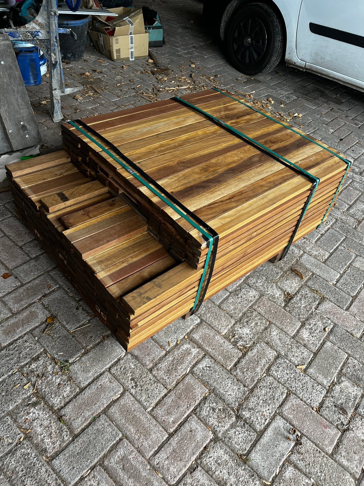 Guyana Ipé Planken Geschaafd, 25x70mm, Tuin en Terras, Palen, Balken en Planken, Ophalen of Verzenden, Nieuw