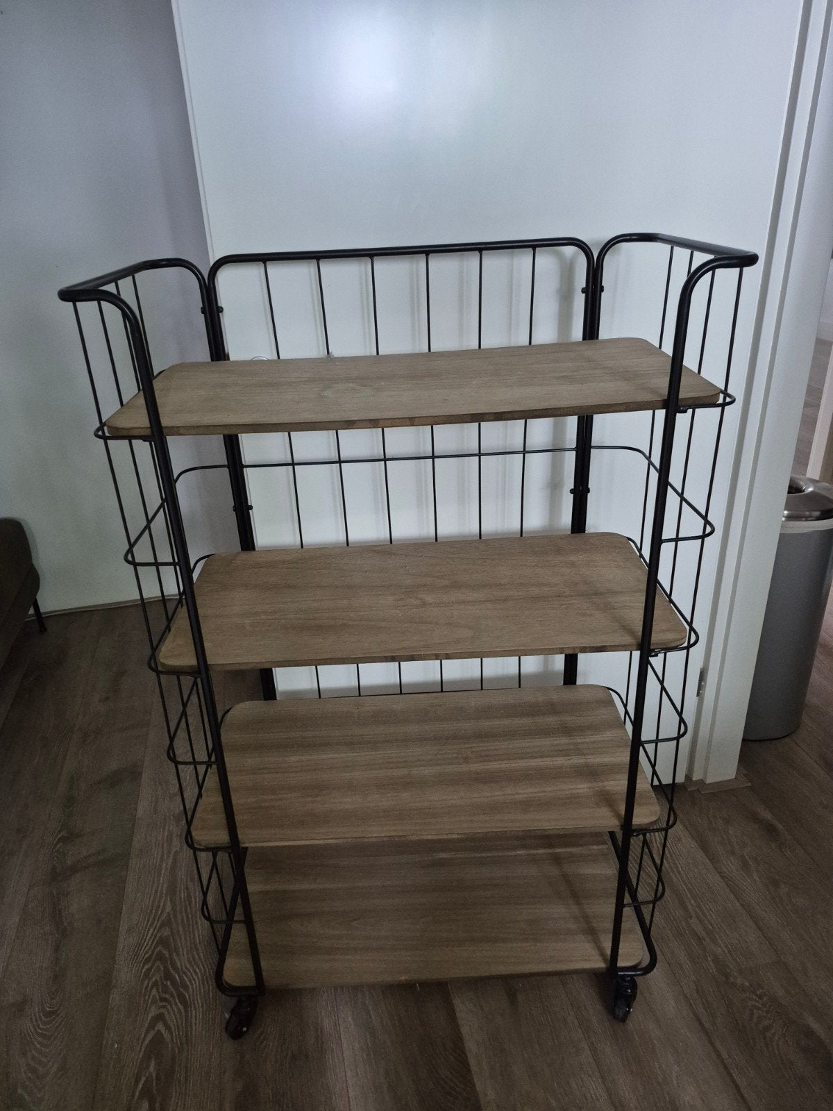 Bakkerskast op wielen met 4 planken, Huis en Inrichting, Ophalen of Verzenden, Gebruikt