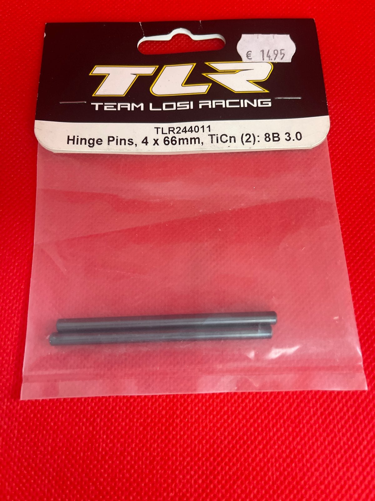 Team Losi Racing Scharnierpennen 4x66mm TiCn (2), Hobby en Vrije tijd, Ophalen of Verzenden, Nieuw, Schaal 1:8, Onderdeel