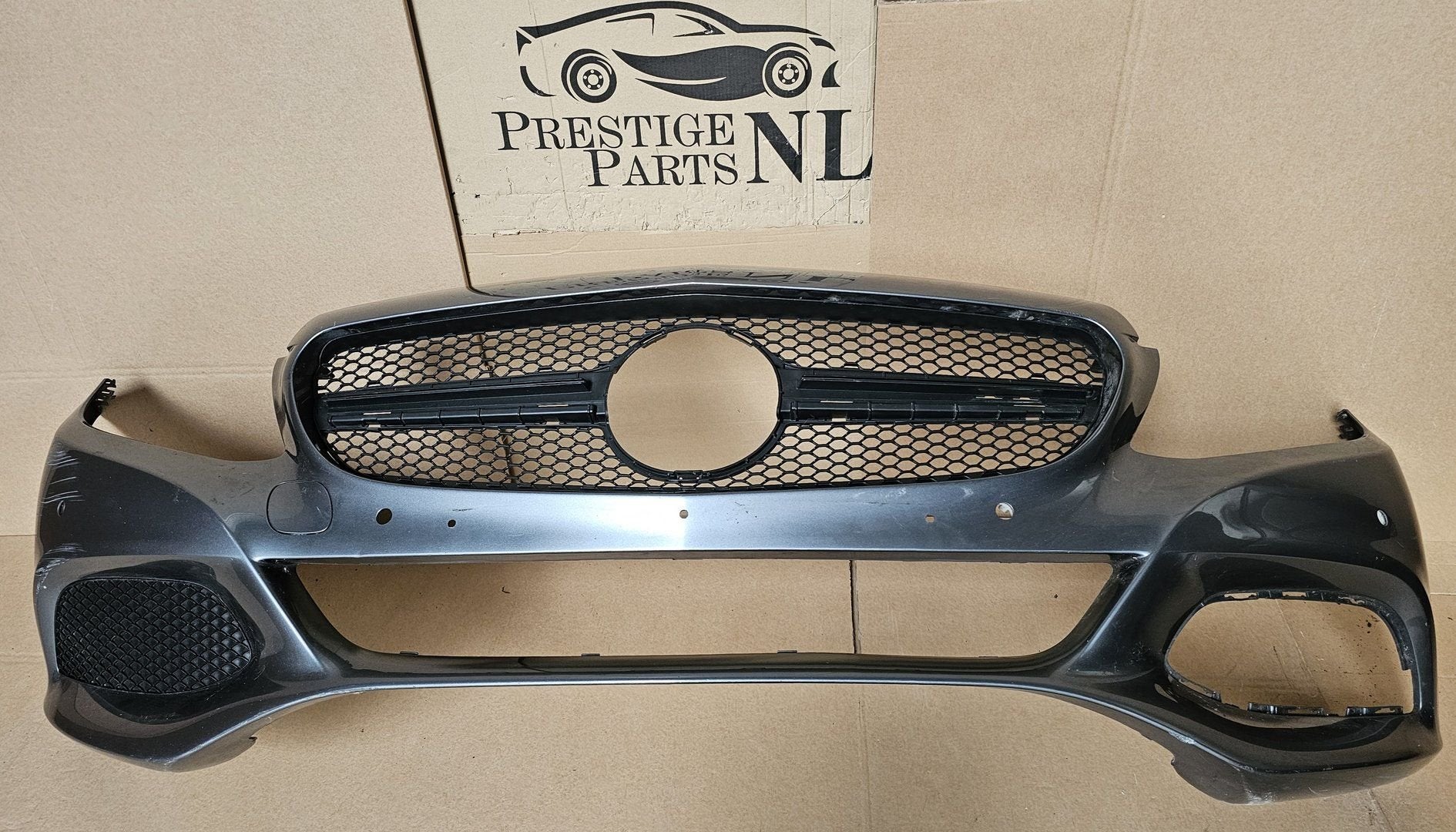 Voorbumper Mercedes C Klasse W205 Origineel Bumper 2012-2019, Gebruikt, -, Voor, Ophalen of Verzenden