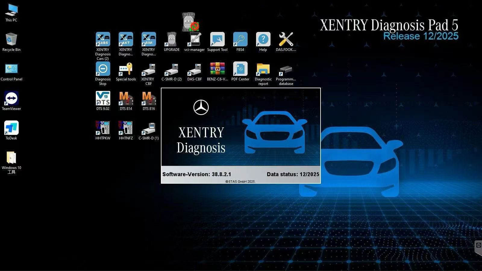 Mercedes Xentry diagnose set tbv service onderhoud, Auto diversen, Autogereedschap, Ophalen of Verzenden