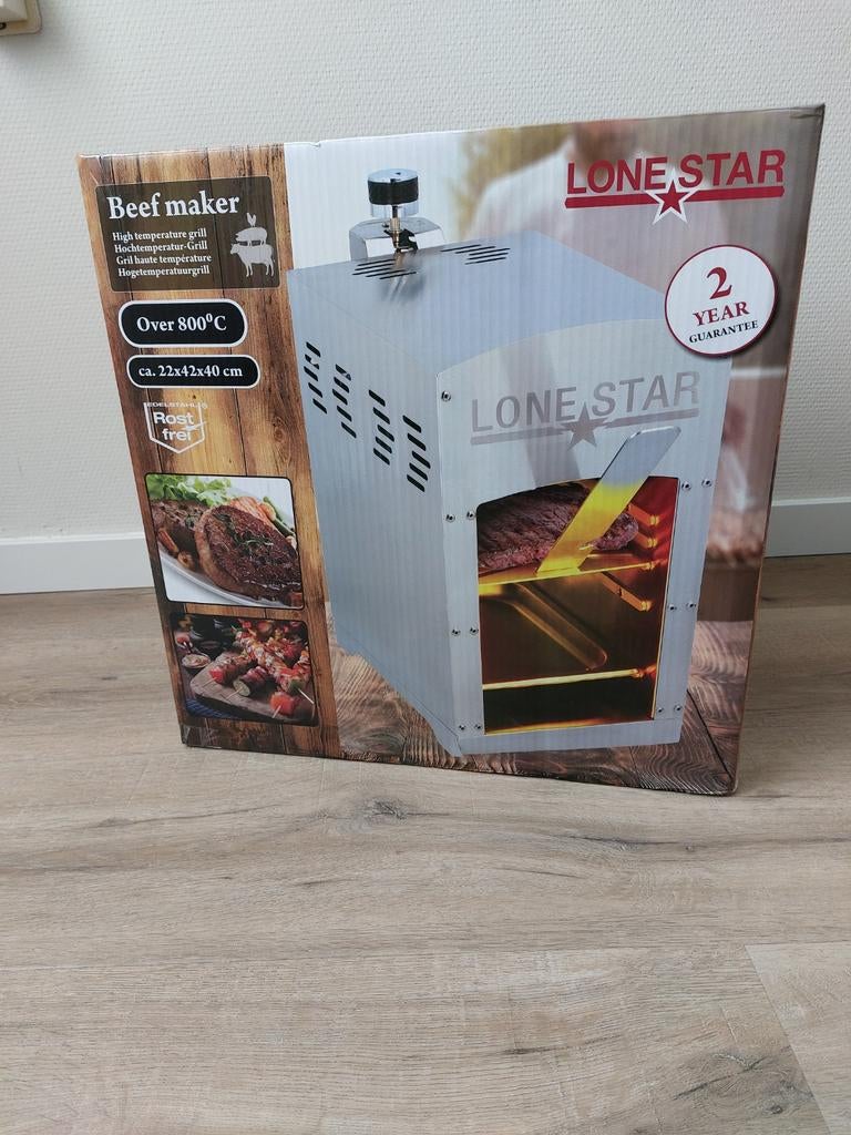 Lone Star Beef Maker Hogetemperatuurgrill, Ophalen, Nieuw, Lone Star