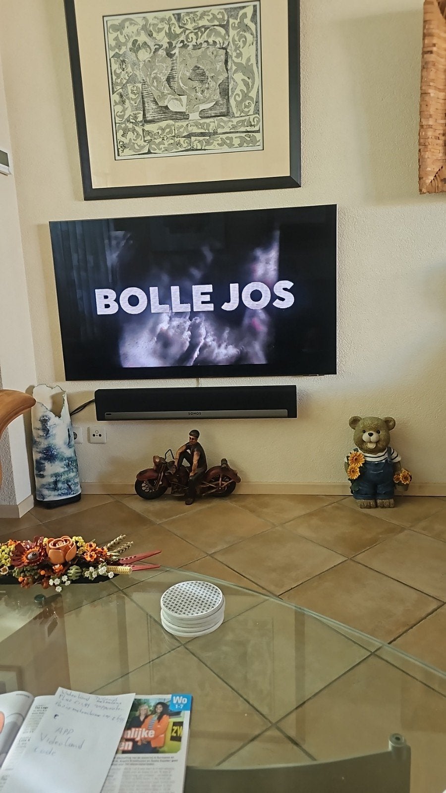 Sonos Playbar met muurbeugel en 2x Play:1, Ophalen of Verzenden, Gebruikt, Soundbar, Overige merken