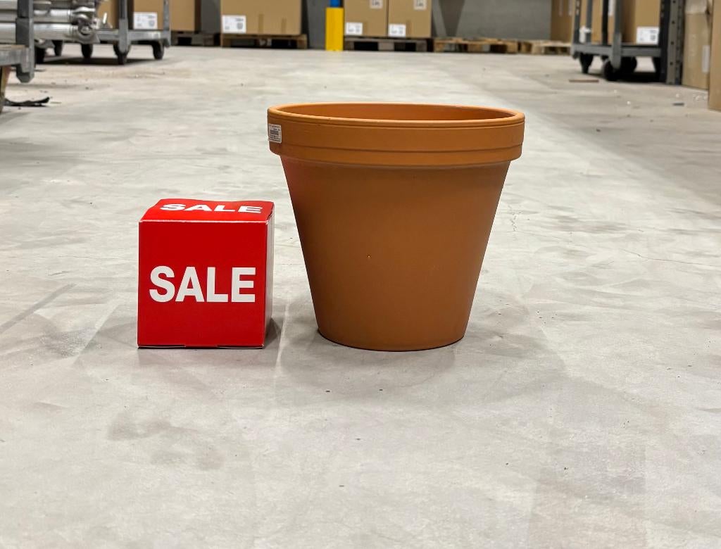 Classic Terracotta Bloempot 22 cm, Ophalen, Rond, Nieuw, Balkon