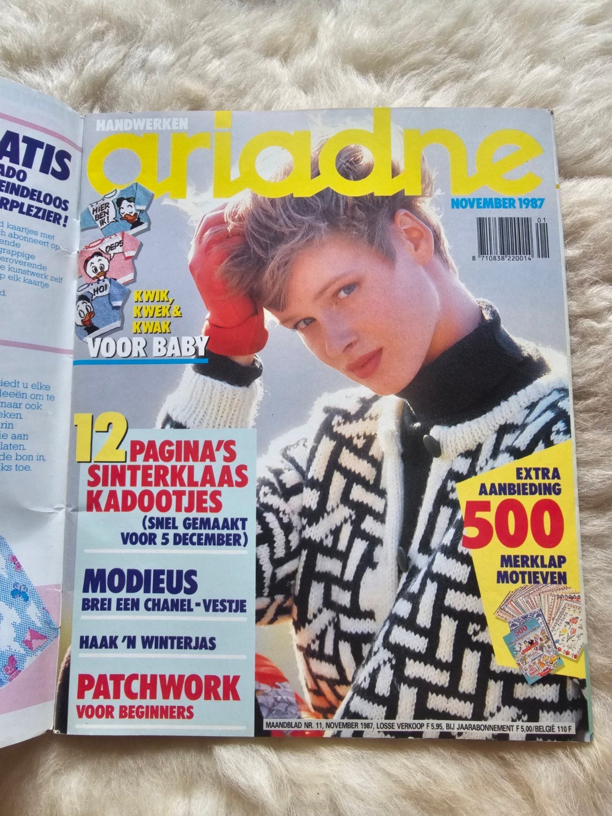 Vintage handwerk tijdschrift Ariadne nr 11. November 1987, Ophalen of Verzenden, Gelezen, Damesbladen