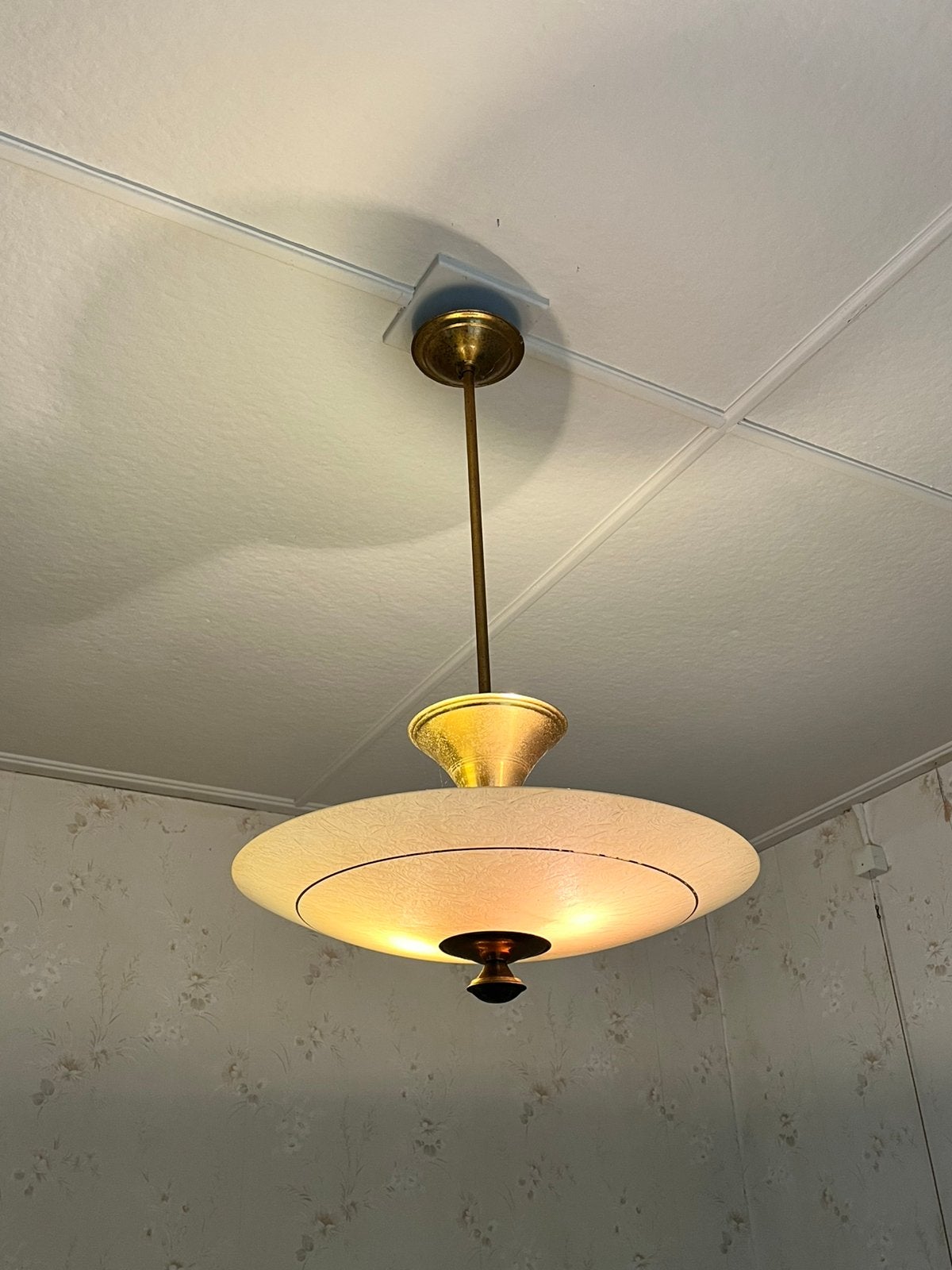 Vintage hanglamp, Ophalen, Gebruikt