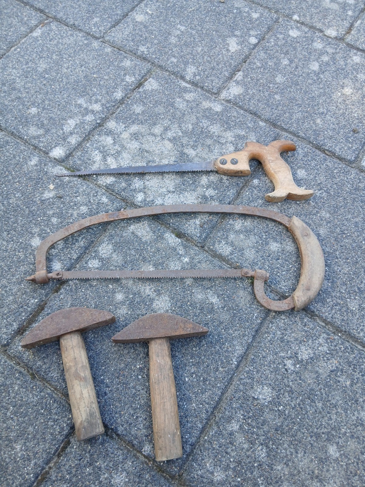 Vintage Gereedschap Set: Zagen en Hamers, Ophalen of Verzenden
