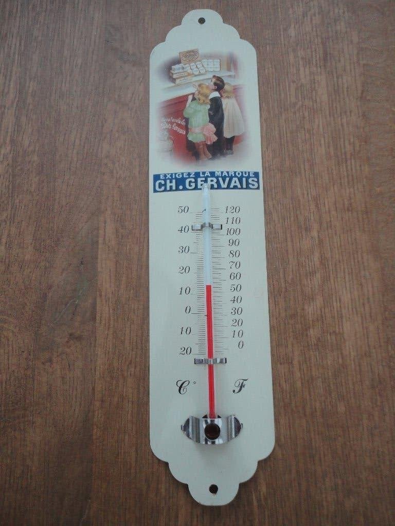 Replica reclame thermometer Ch. Gervais, Ophalen of Verzenden, Gebruikt, Gebruiksvoorwerp