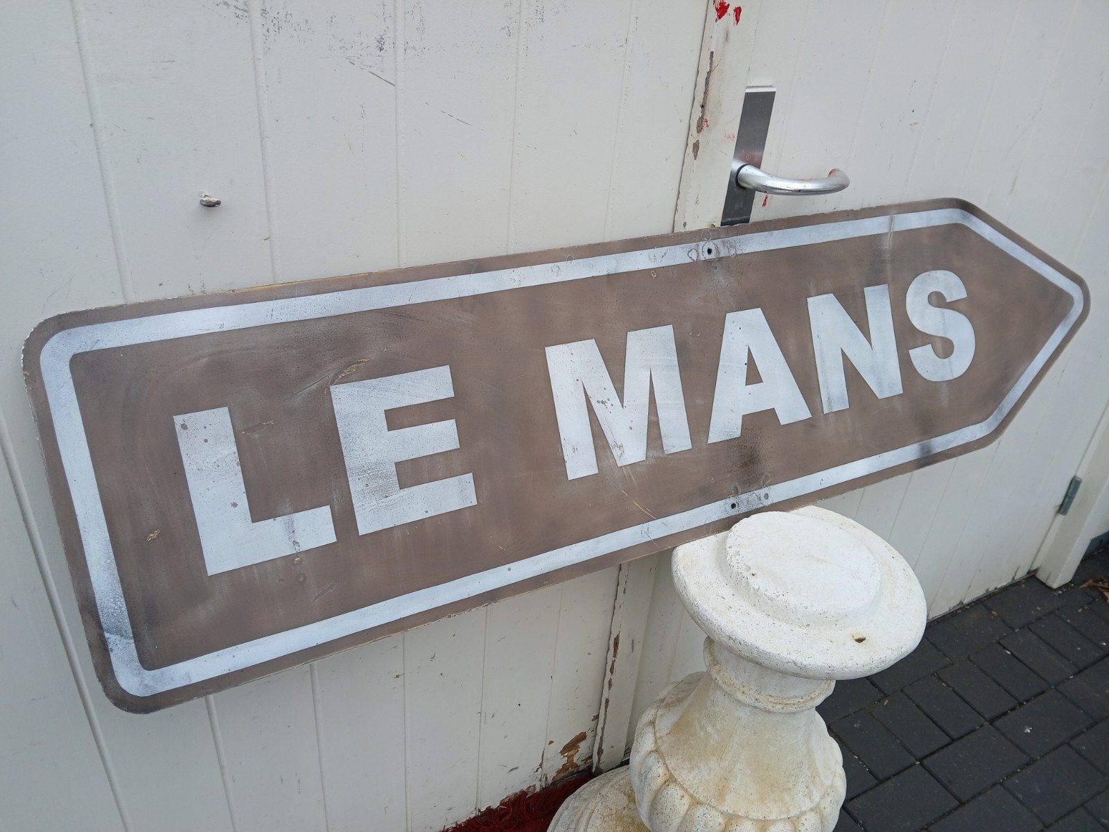Verkeersbord Le Mans, LeMans, Ophalen of Verzenden, France, Reclamebord