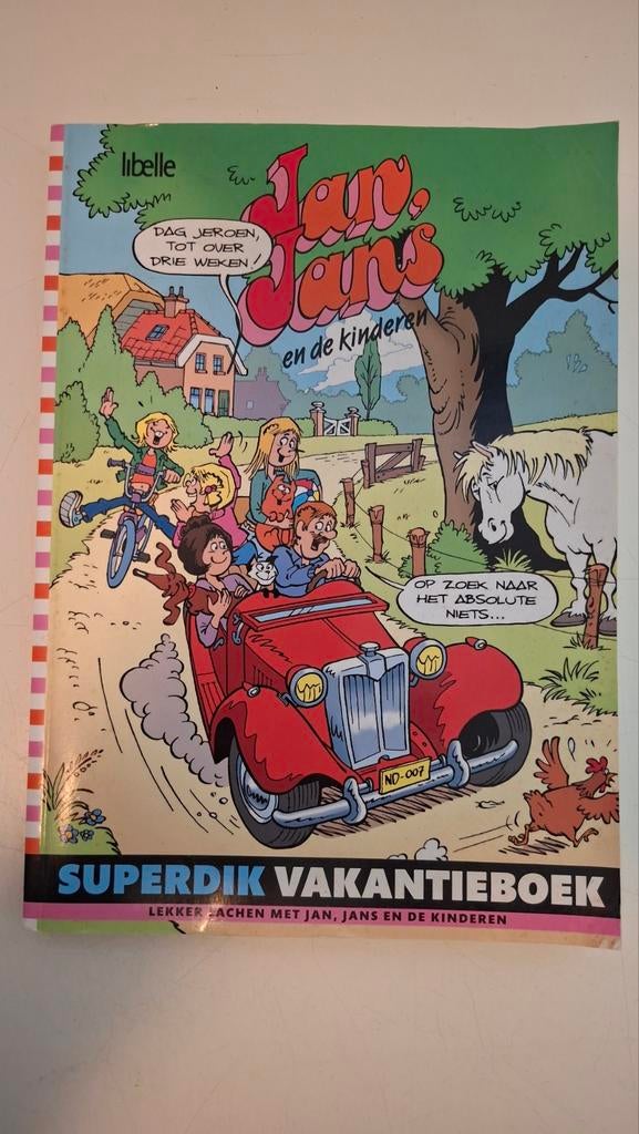 Superdik Vakantieboek Jan, Jans en de Kinderen, Boeken, Stripboeken, Eén stripboek, Ophalen of Verzenden, Gelezen, Jan Kruis