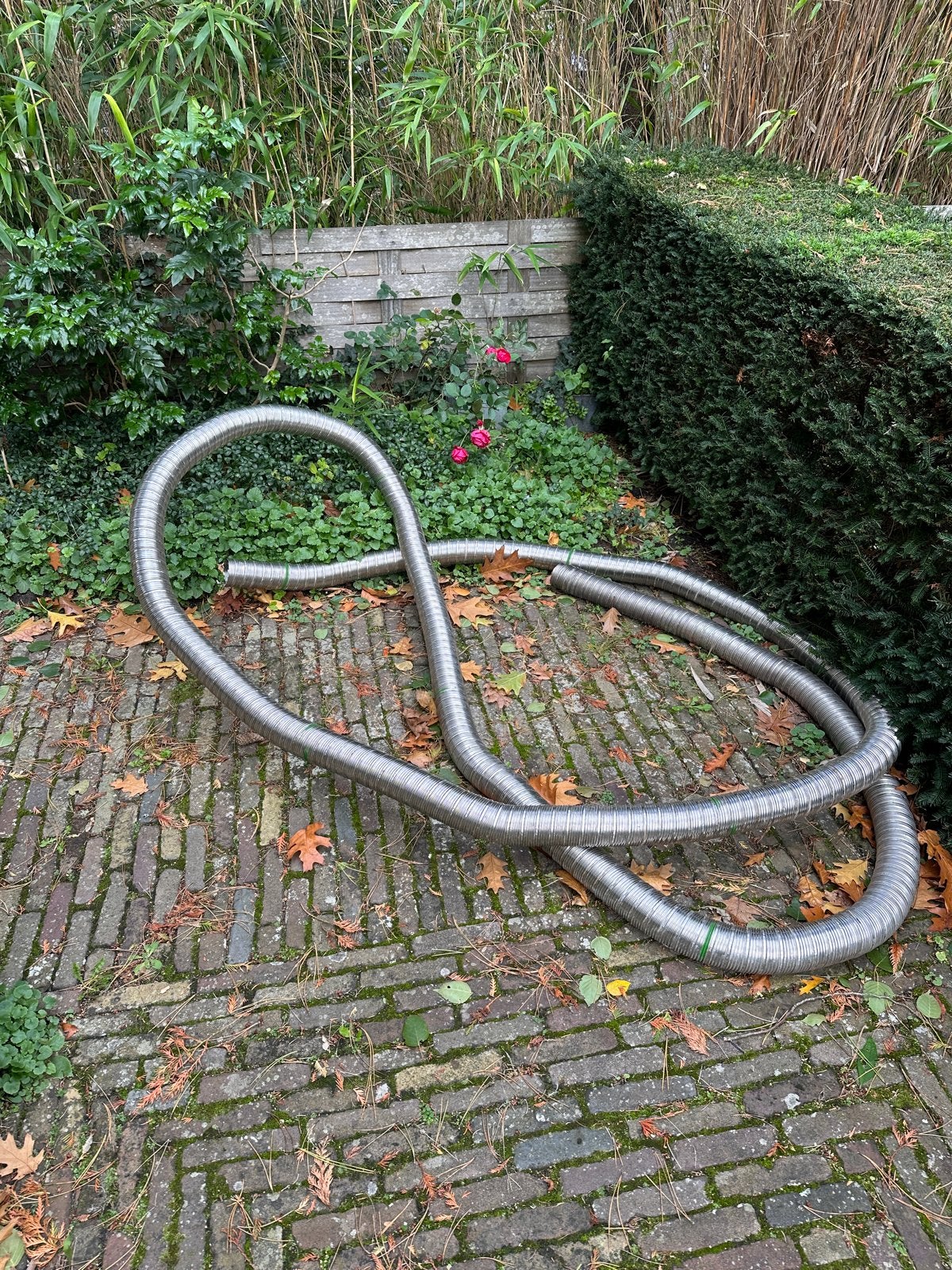 Rvs rookgasafvoer rond 80mm 10m+ lengte, Ophalen, Gebruikt, 60 tot 150 cm, Overige typen